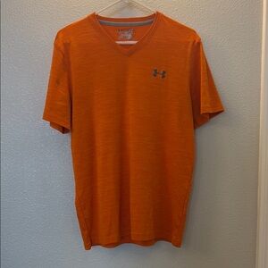 Under Armour Men's Orange V-Neck Shirt